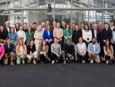 Groepsfoto van Belgium's 40 under 40